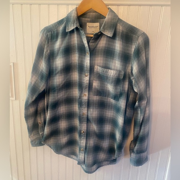 Abercrombie & Fitch Soft A&F Collection Flannel button up XS - Picture 1 of 4